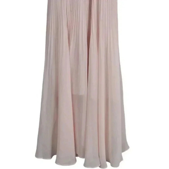 Aritzia Wilfred Daphnee Dress Pink Balletcore Flowy Tank  Midi Pleated Size XXS - Picture 6 of 16